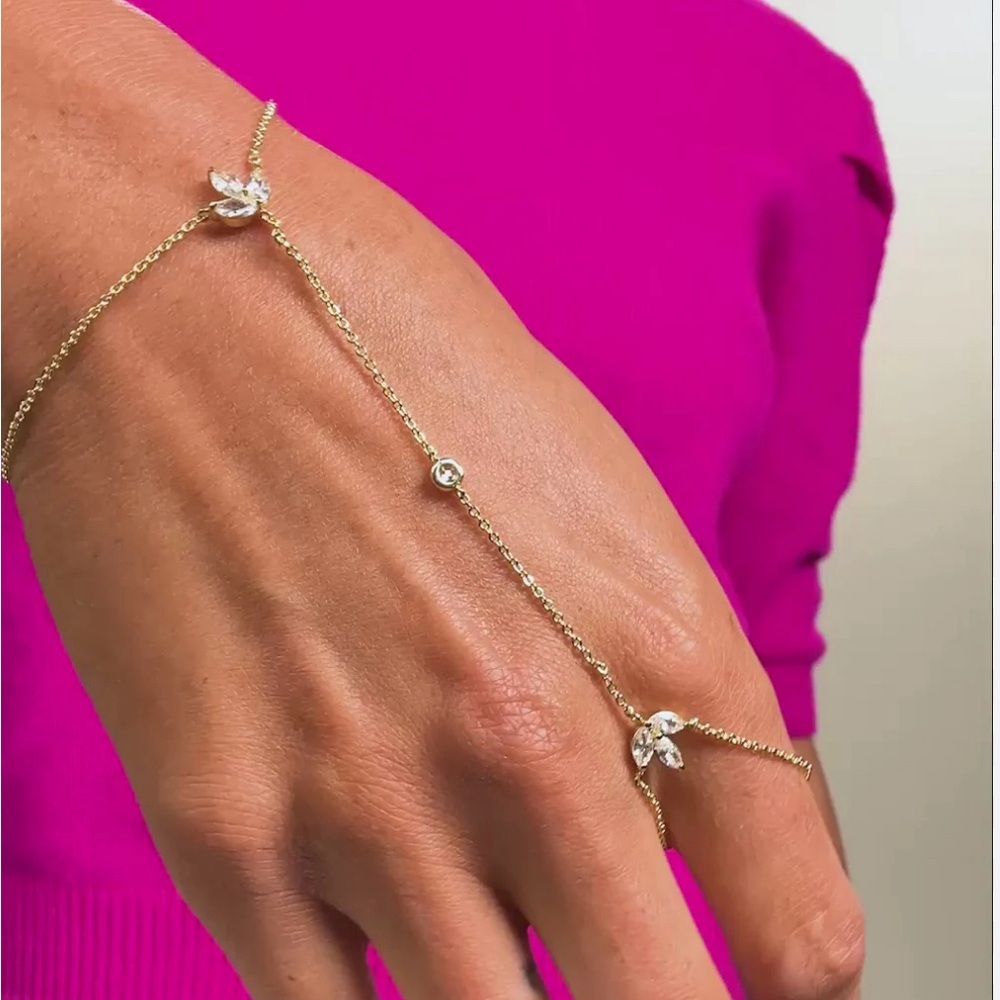 Melinda Maria hand jewelry OMG Its So cute silver NEW